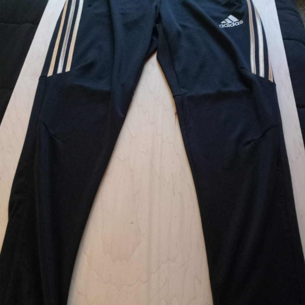 Adidas Tiro Track Pants..Black And Metallic Gold. Gem